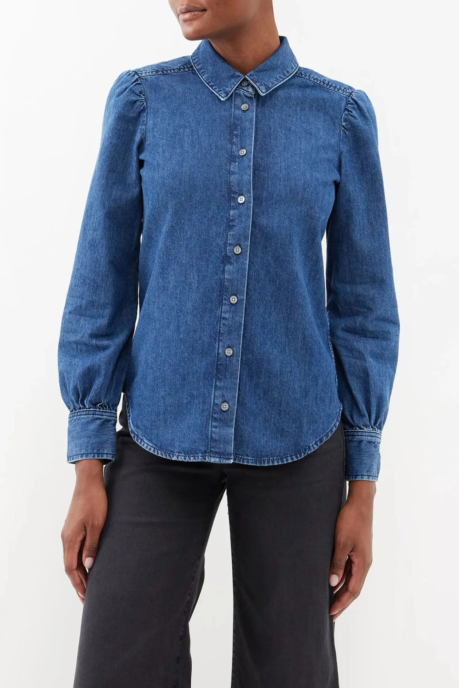 The Victorian Denim Blouse