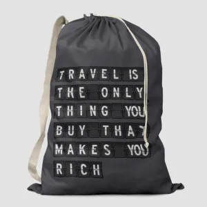 Travel is - Flight Board - Laundry Bag
