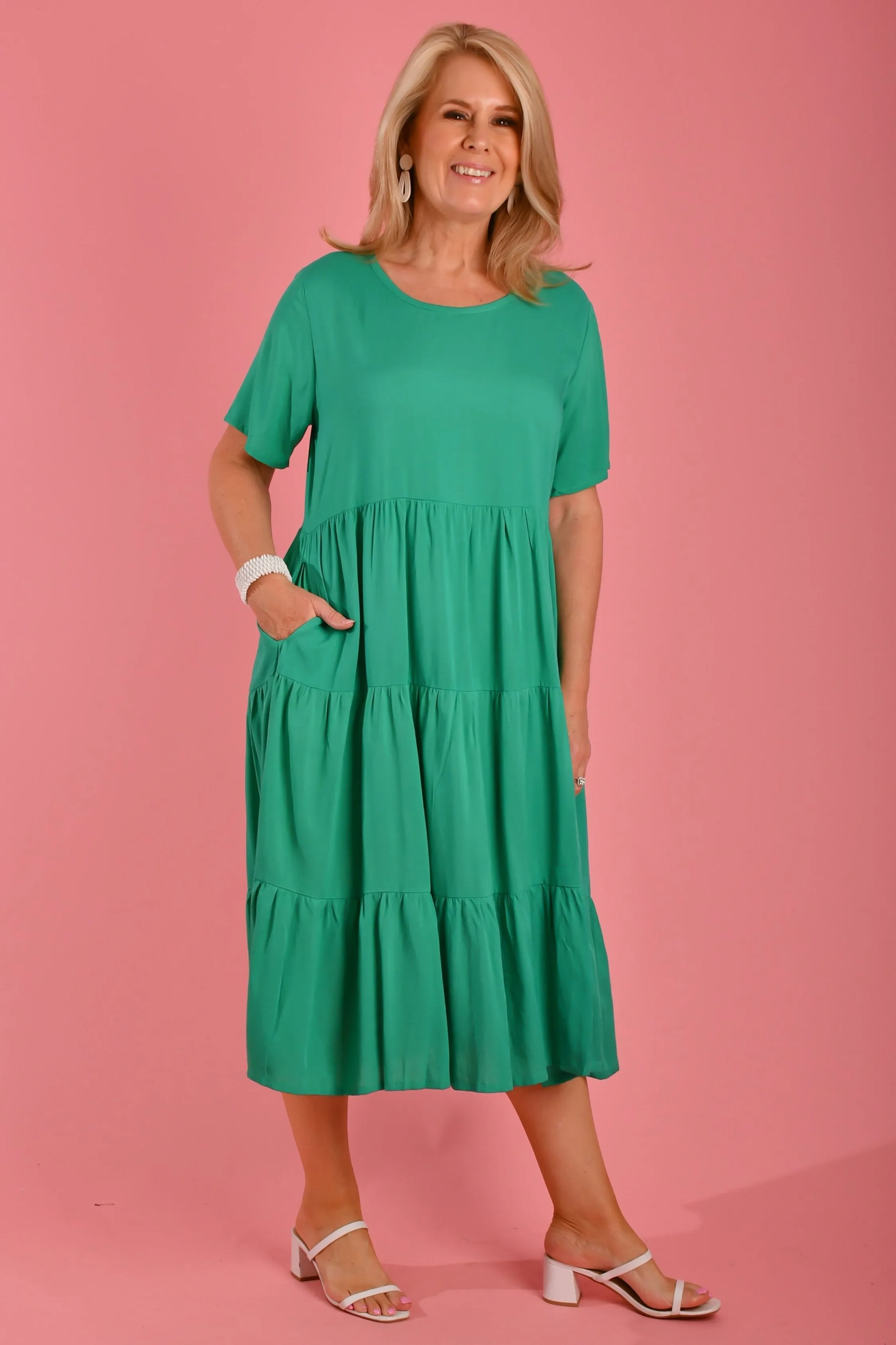 VBLD250 - PARADISE DRESS - CHRISTMAS JADE
