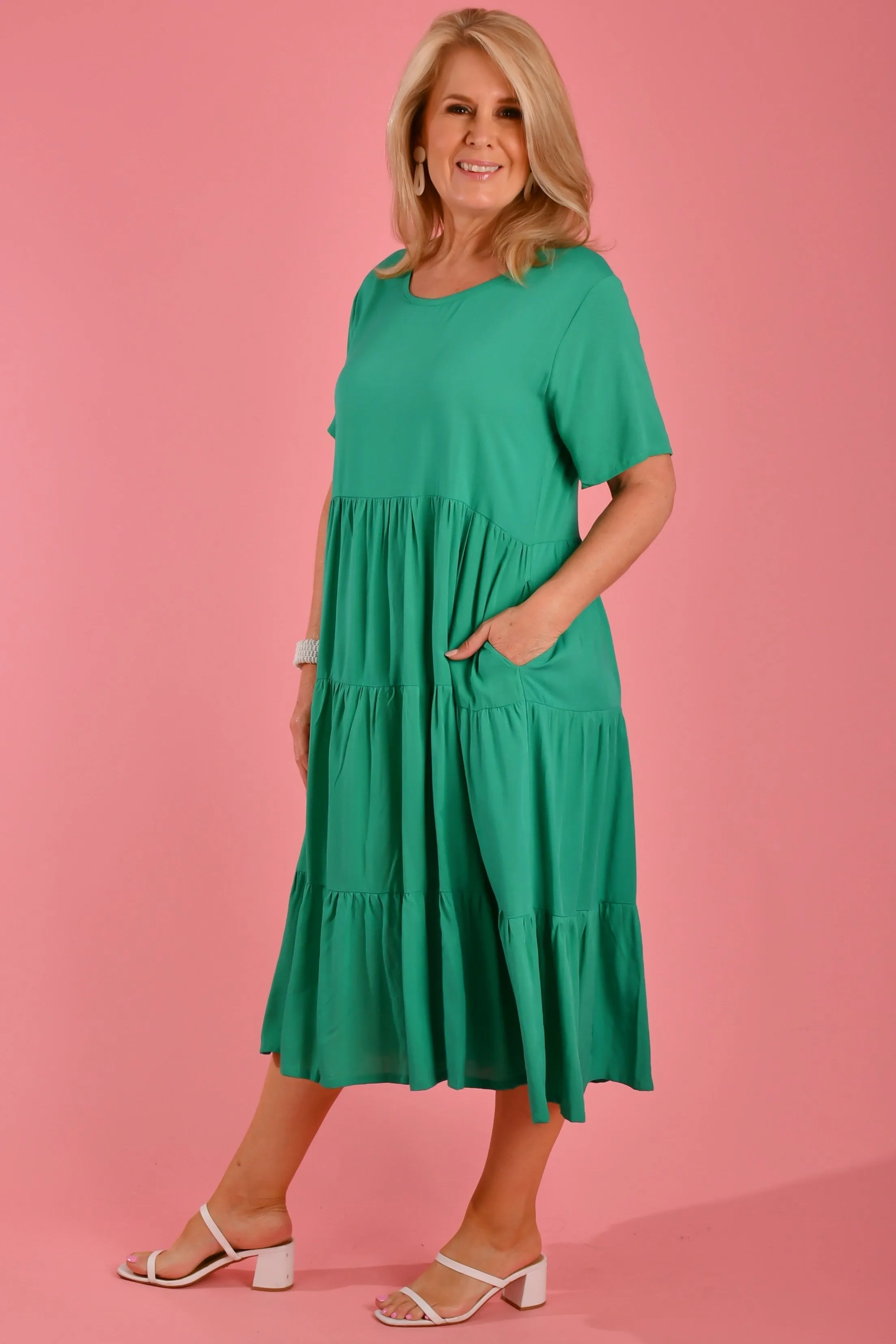 VBLD250 - PARADISE DRESS - CHRISTMAS JADE
