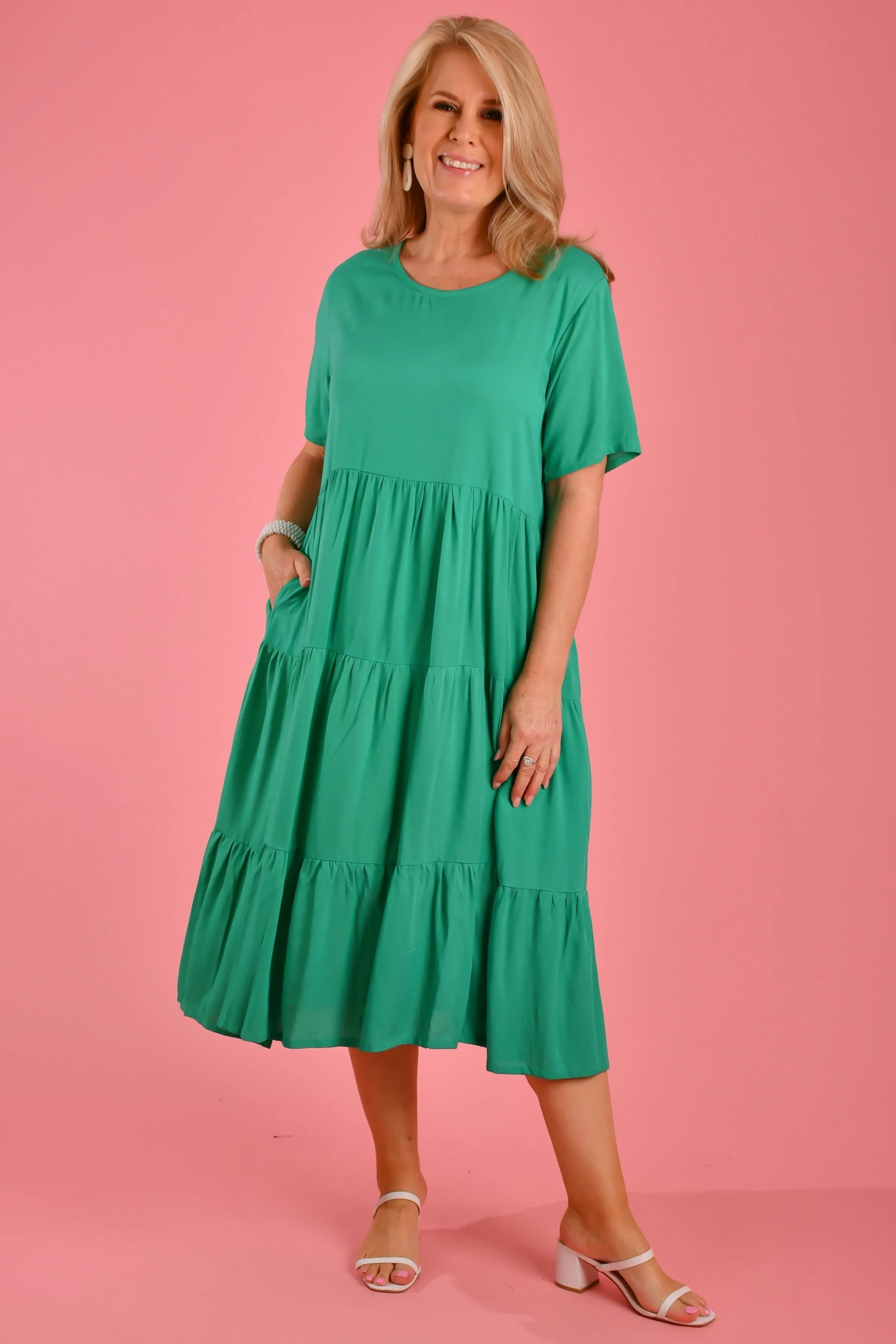 VBLD250 - PARADISE DRESS - CHRISTMAS JADE