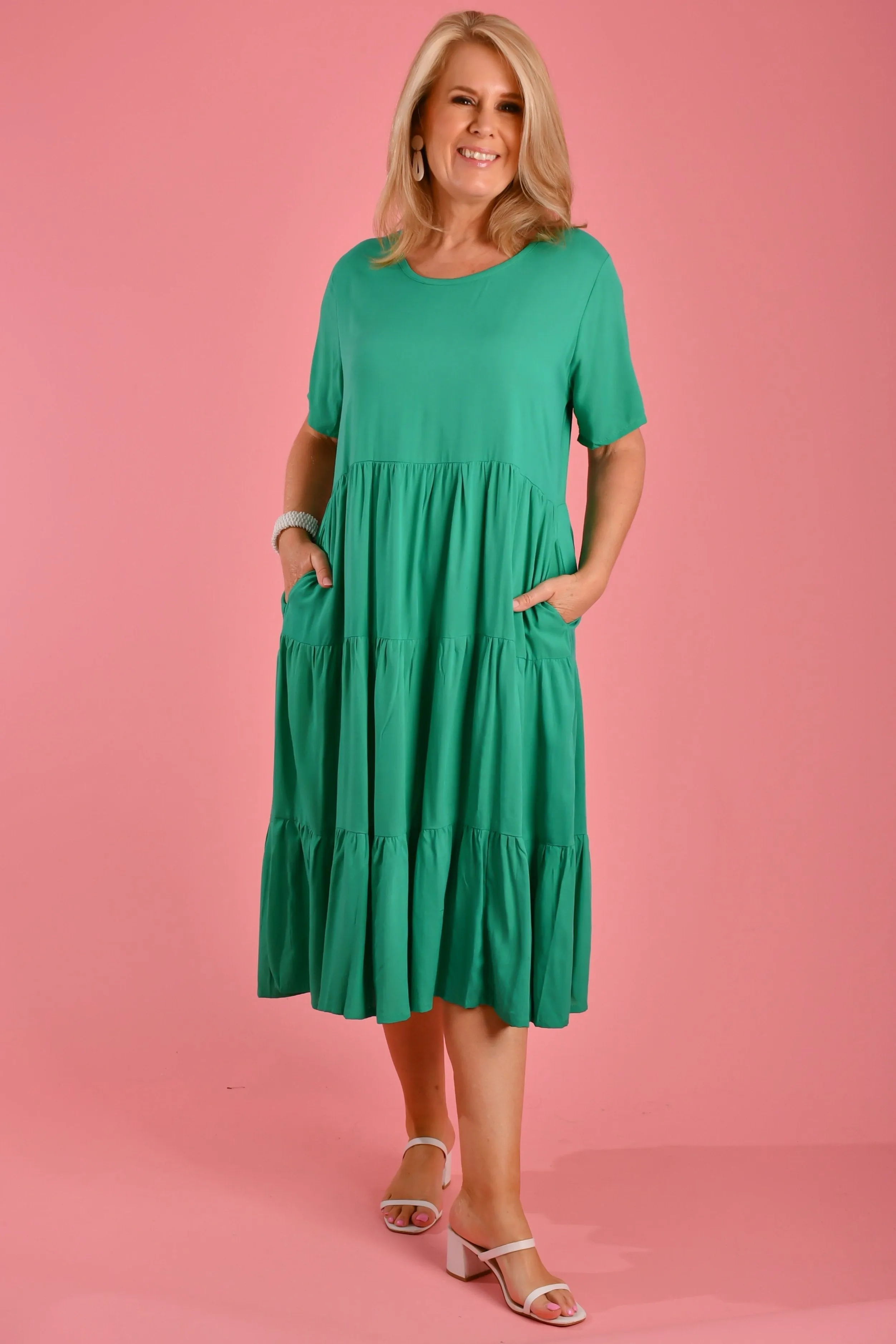 VBLD250 - PARADISE DRESS - CHRISTMAS JADE