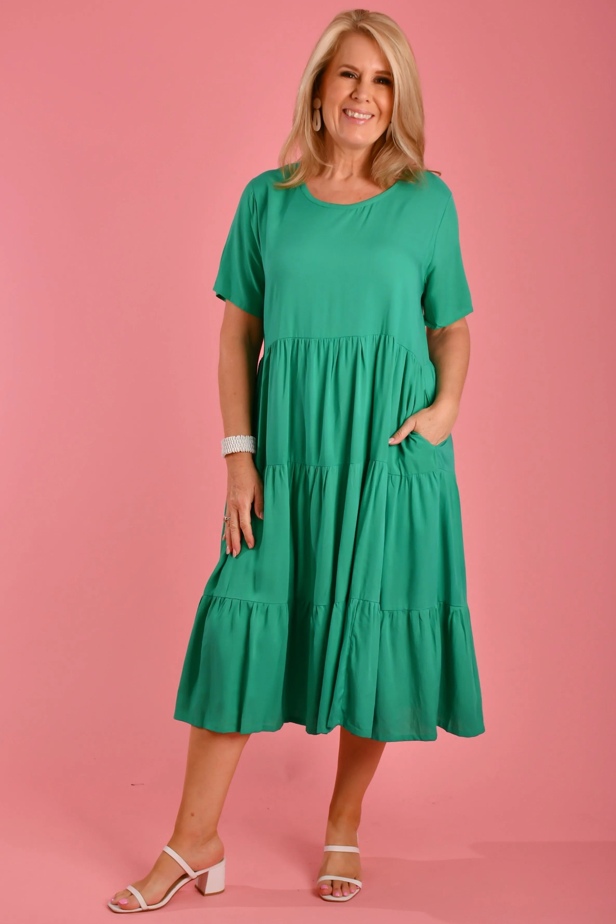 VBLD250 - PARADISE DRESS - CHRISTMAS JADE