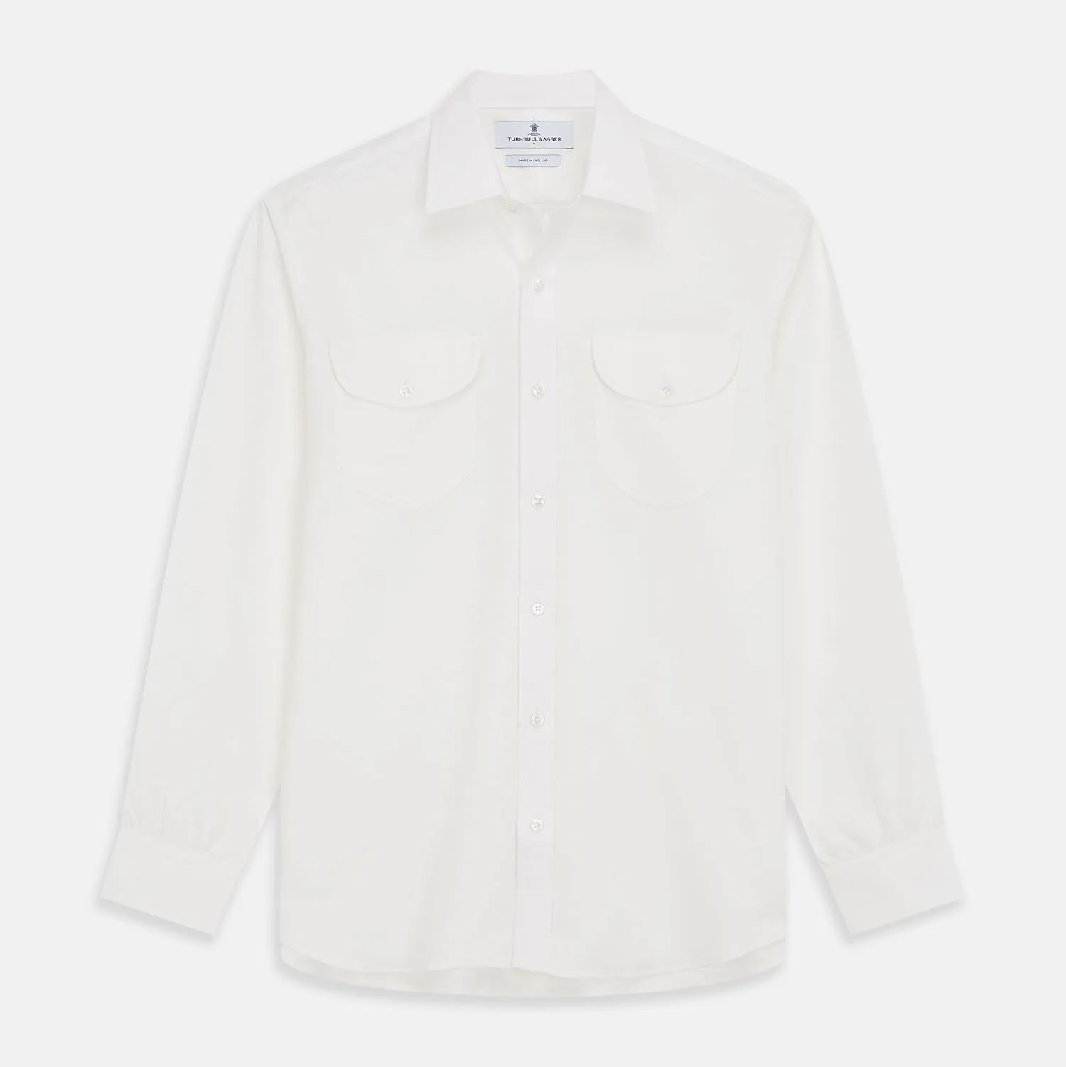 White Cotton Weekend Fit Langston Shirt