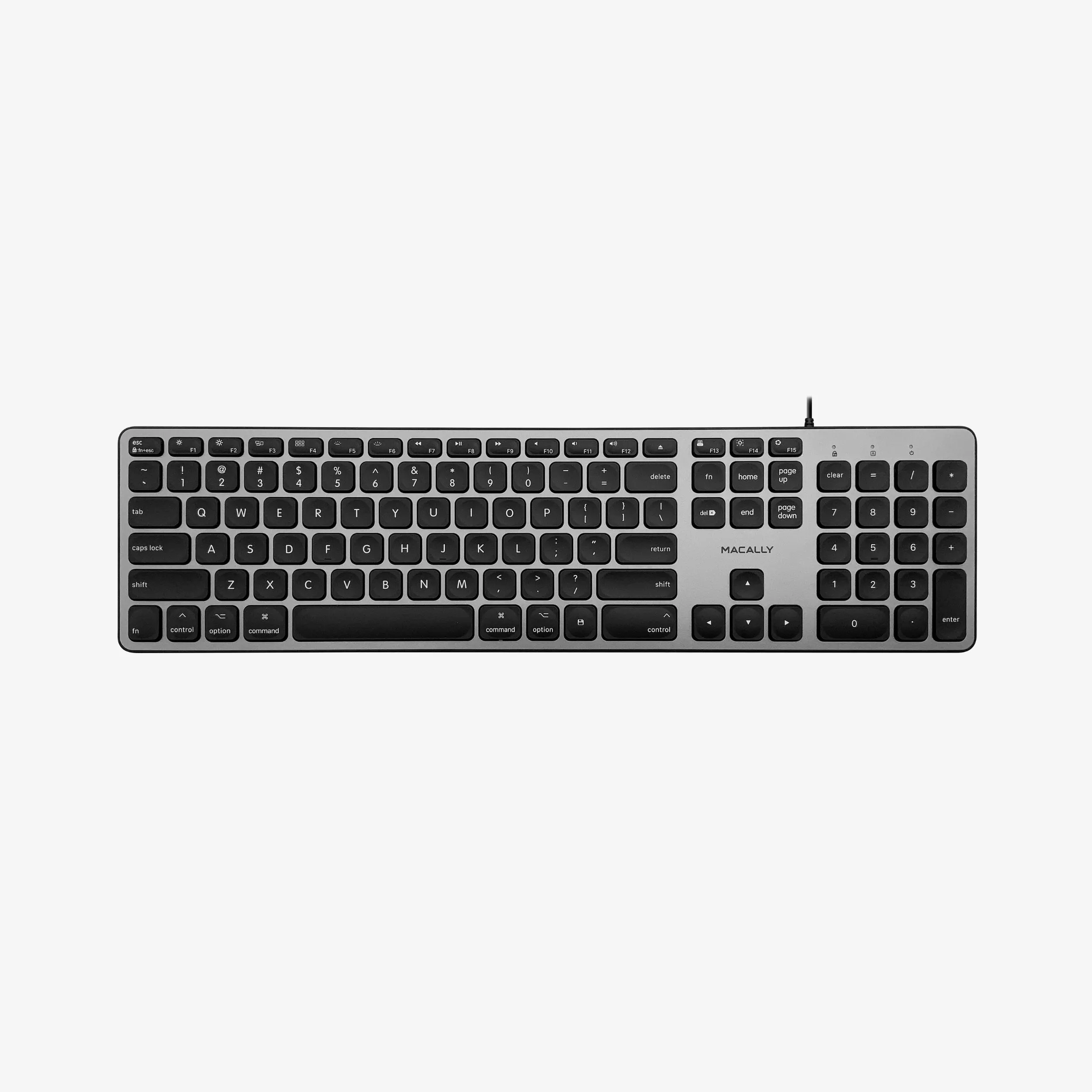 Wired Backlit Keyboard For Mac (Space Gray)